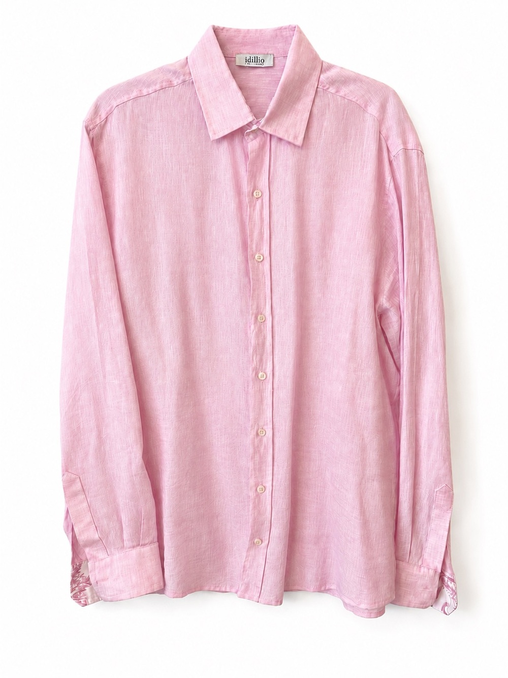 Idillio Positano Pink Linen Button Down Shirt Made in Italy 🇮🇹